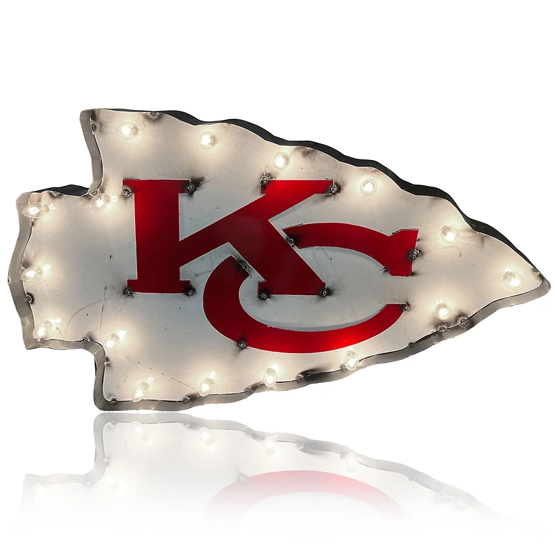 Imperial  Kansas City Chiefs 18" x 30.25" Lighted Logo Recycled Metal Sign