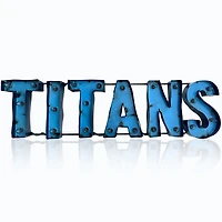Imperial  Tennessee Titans 8.25" x 31.75" Lighted Recycled Metal Sign