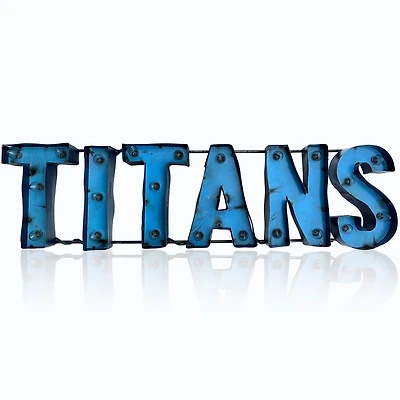 Imperial  Tennessee Titans 8.25" x 31.75" Lighted Recycled Metal Sign