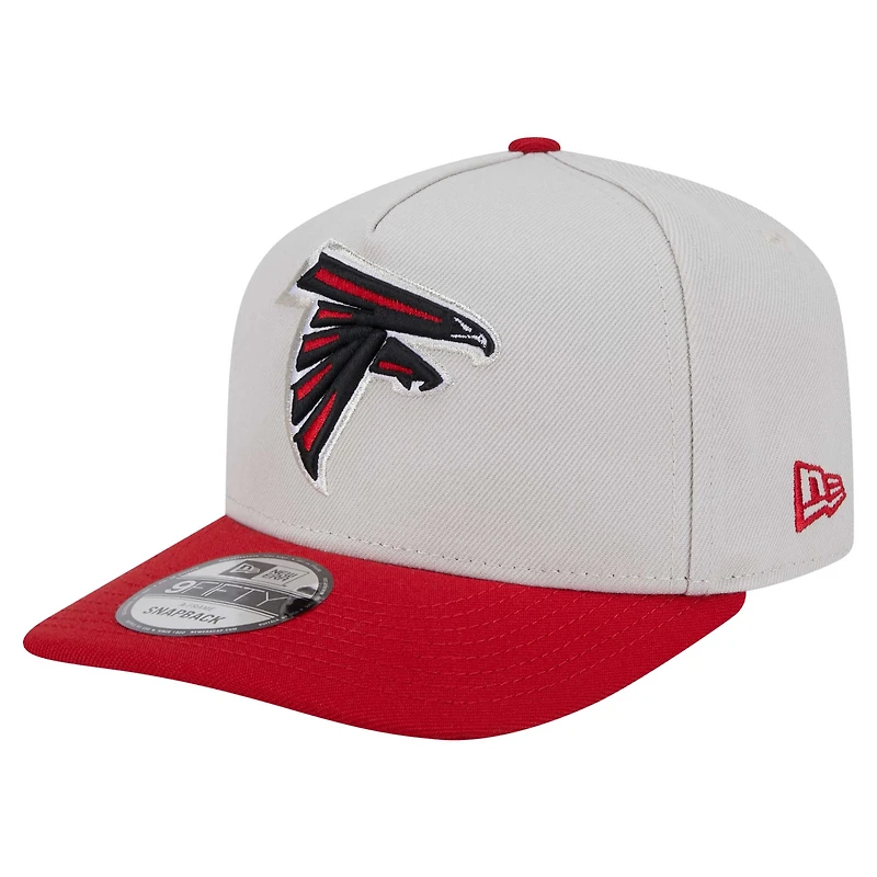 Men's New Era Stone Atlanta Falcons Decent 9FIFTY A-Frame Snapback Hat