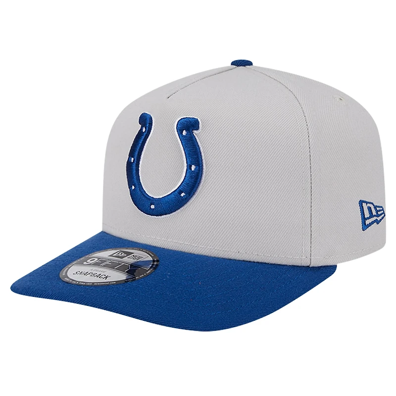 Men's New Era Stone Indianapolis Colts Decent 9FIFTY A-Frame Snapback Hat