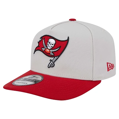 Men's New Era Stone Tampa Bay Buccaneers Decent 9FIFTY A-Frame Snapback Hat