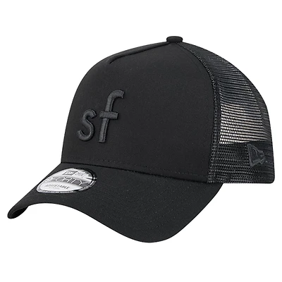 Men's New Era San Francisco 49ers Domain 9FORTY A-Frame Trucker Adjustable Hat