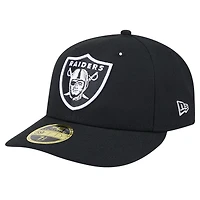 Men's New Era Black Las Vegas Raiders Omaha Low Profile 59FIFTY Fitted Hat