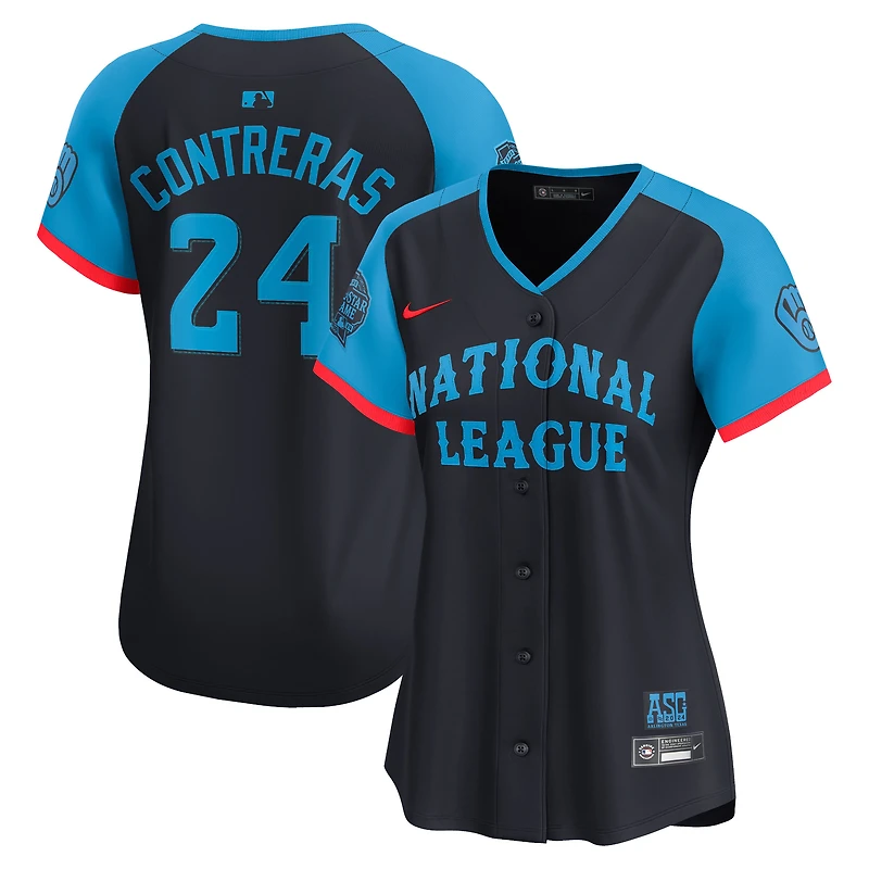 Women's Nike William Contreras Navy National League 2024 MLB All-Star Game Limited Player Jersey