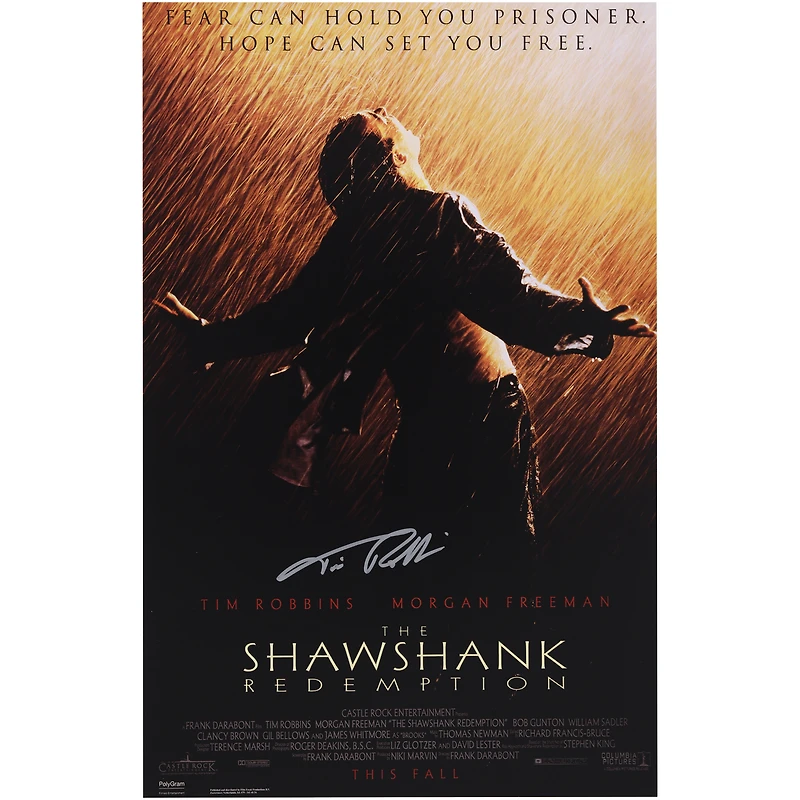 Tim Robbins Autographed The Shawshank Redemption 11" x17" Movie Poster