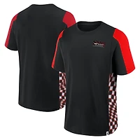 Men's Black Formula 1 Tempo Halftone Grid Panel T-Shirt