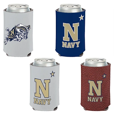 WinCraft Navy Midshipmen 4-Pack 12oz. Can Cooler Set