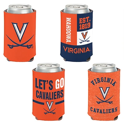 WinCraft Virginia Cavaliers 4-Pack 12oz. Can Cooler Set