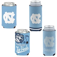 WinCraft North Carolina Tar Heels 4-Pack 12oz. Can & Slim Can Cooler Set