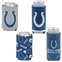 WinCraft Indianapolis Colts 4-Pack 12oz. Can & Slim Can Cooler Set