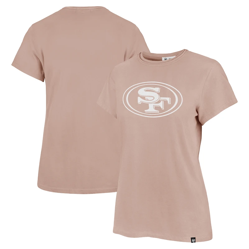 Women's '47 Light Pink San Francisco 49ers Premier Frankie T-Shirt