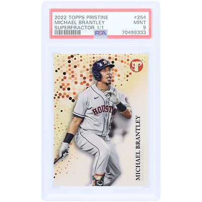 Michael Brantley Houston Astros 2022 Topps Pristine Superfractor #254 #1/1 PSA Authenticated 9 Card
