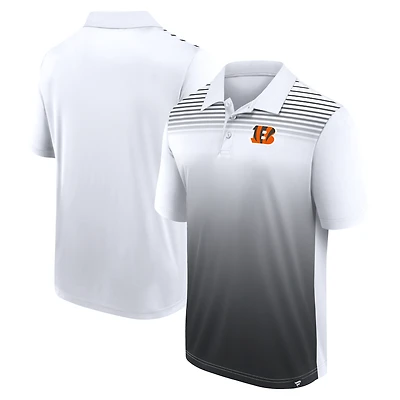 Men's Logo Athletic White Cincinnati Bengals Sandlot Game Polo