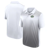 Men's Logo Athletic White Green Bay Packers Sandlot Game Polo