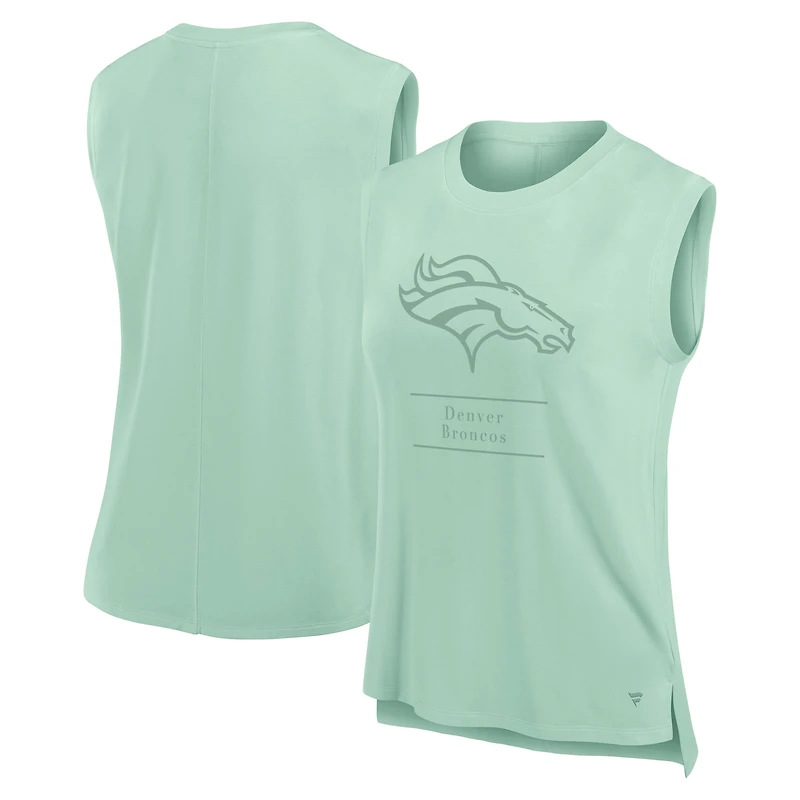 Women's Fanatics Mint Denver Broncos Studio Embrace Tank Top