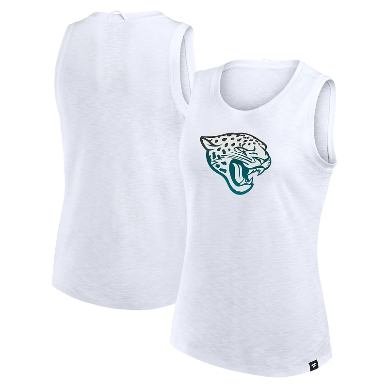 Women's Fanatics White Jacksonville Jaguars Slub Tank Top