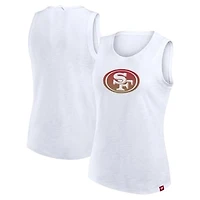 Women's Fanatics  White San Francisco 49ers Slub Tank Top