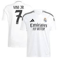 Men's adidas Vini Jr. White Real Madrid 2024/25 Home Replica Player Jersey