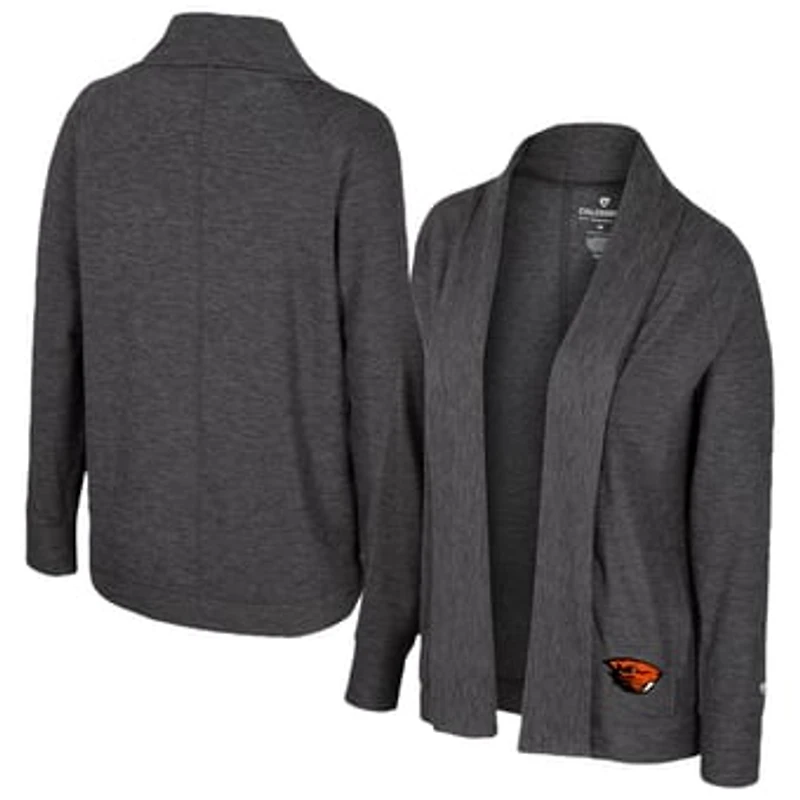 Women's Colosseum  Charcoal Oregon State Beavers Dash Cardigan