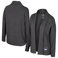 Women's Colosseum  Charcoal UConn Huskies Dash Cardigan