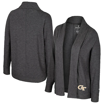 Women's Colosseum  Charcoal Georgia Tech Yellow Jackets Dash Cardigan