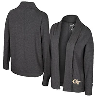 Women's Colosseum  Charcoal Georgia Tech Yellow Jackets Dash Cardigan