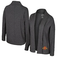 Women's Colosseum  Charcoal Iowa State Cyclones Dash Cardigan