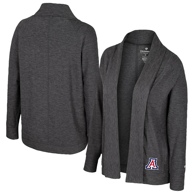 Women's Colosseum  Charcoal Arizona Wildcats Dash Cardigan