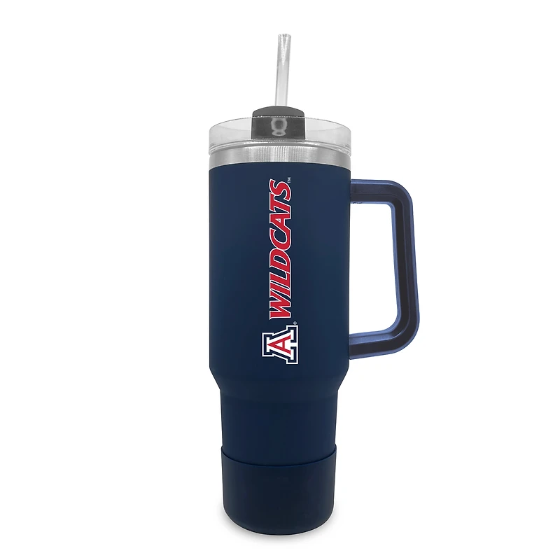 Arizona Wildcats 40oz. Stainless Tumbler with Handle & Removable Straw