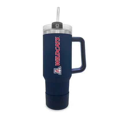 Arizona Wildcats 40oz. Stainless Tumbler with Handle & Removable Straw