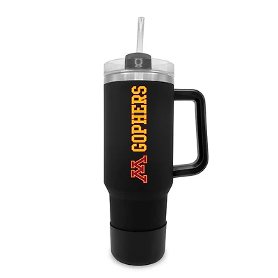 Minnesota Golden Gophers 40oz. Stainless Tumbler with Handle & Removable Straw
