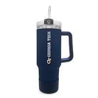 Georgia Tech Yellow Jackets 40oz. Stainless Tumbler with Handle & Removable Straw