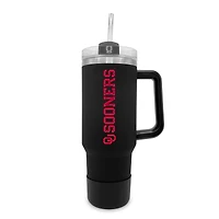 Oklahoma Sooners 40oz. Stainless Tumbler with Handle & Removable Straw