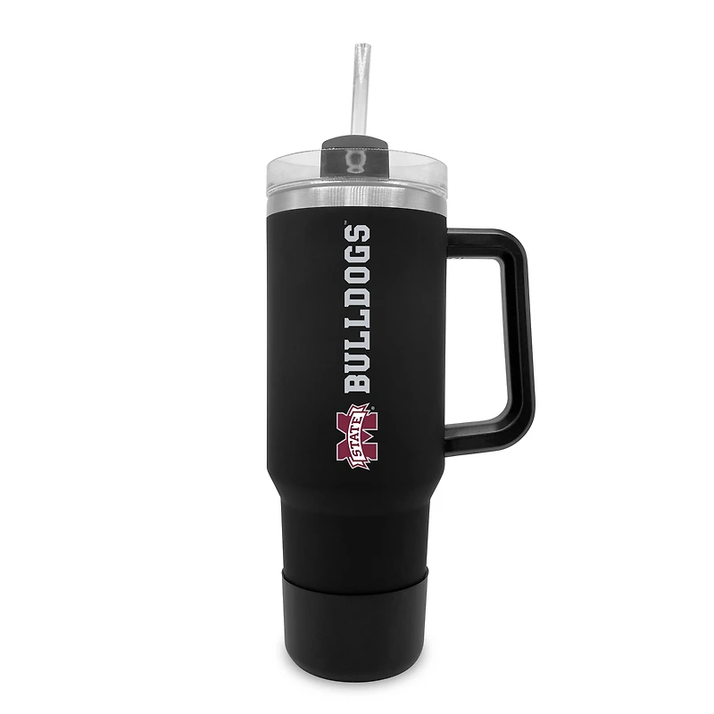 Mississippi State Bulldogs 40oz. Stainless Tumbler with Handle & Removable Straw