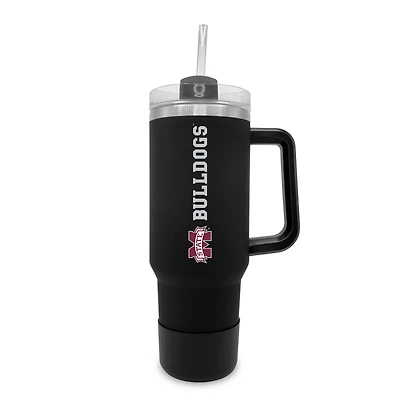 Mississippi State Bulldogs 40oz. Stainless Tumbler with Handle & Removable Straw