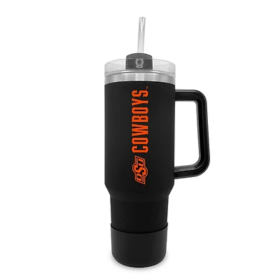 Oklahoma State Cowboys 40oz. Stainless Tumbler with Handle & Removable Straw