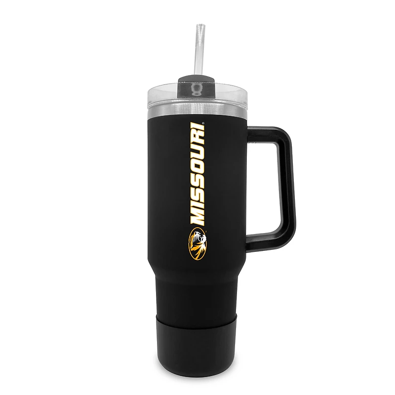 Missouri Tigers 40oz. Stainless Tumbler with Handle & Removable Straw
