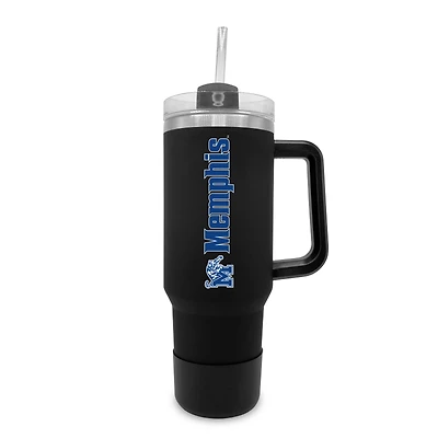 Memphis Tigers 40oz. Stainless Tumbler with Handle & Removable Straw