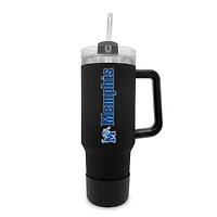 Memphis Tigers 40oz. Stainless Tumbler with Handle & Removable Straw