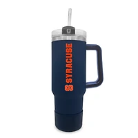 Syracuse Orange 40oz. Stainless Tumbler with Handle & Removable Straw