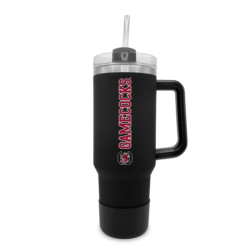 South Carolina Gamecocks 40oz. Stainless Tumbler with Handle & Removable Straw