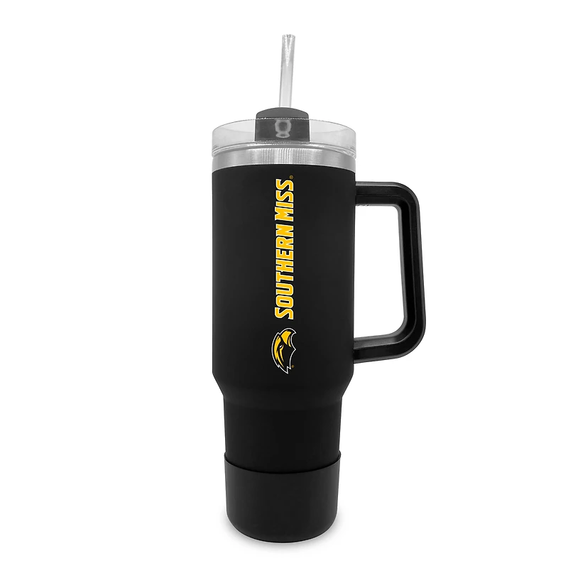Southern Miss Golden Eagles 40oz. Stainless Tumbler with Handle & Removable Straw