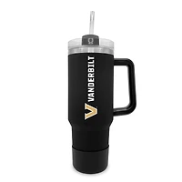 Vanderbilt Commodores 40oz. Stainless Tumbler with Handle & Removable Straw