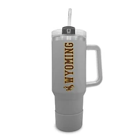 Wyoming Cowboys 40oz. Stainless Tumbler with Handle & Removable Straw