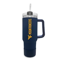 West Virginia Mountaineers 40oz. Stainless Tumbler with Handle & Removable Straw