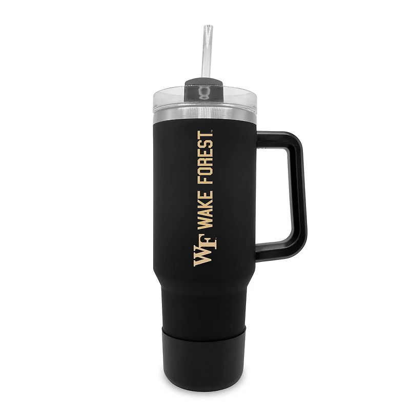 Wake Forest Demon Deacons 40oz. Stainless Tumbler with Handle & Removable Straw