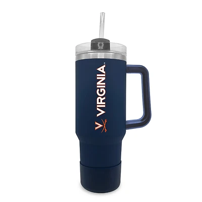 Virginia Cavaliers 40oz. Stainless Tumbler with Handle & Removable Straw
