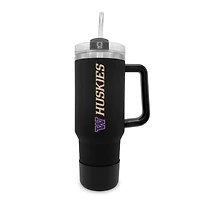 Washington Huskies 40oz. Stainless Tumbler with Handle & Removable Straw