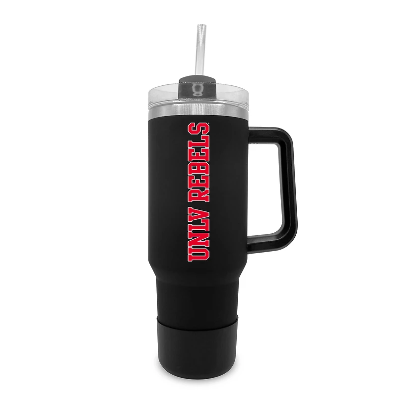 UNLV Rebels 40oz. Stainless Tumbler with Handle & Removable Straw
